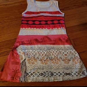 Moana inspired dress fits like a 5/6